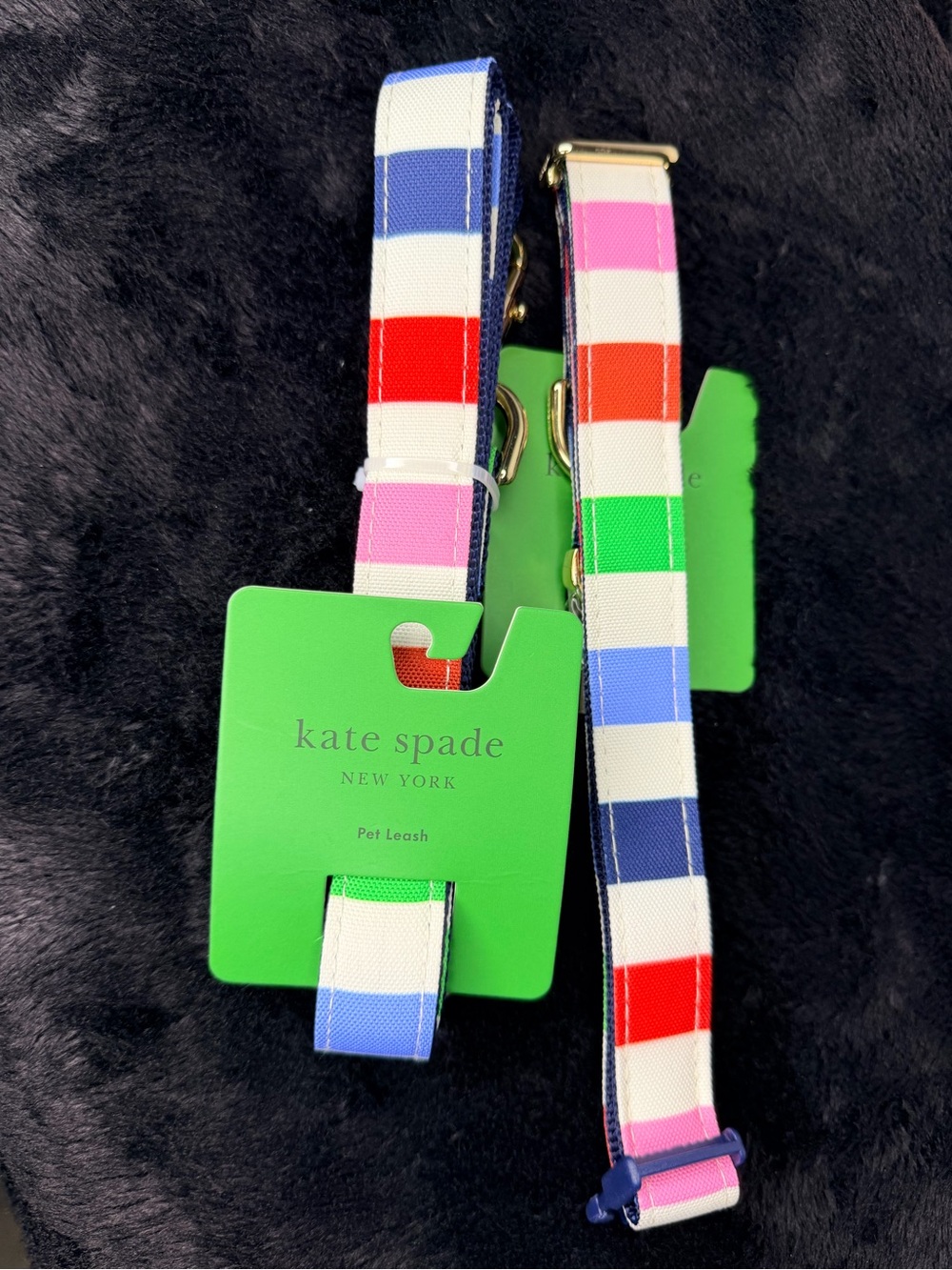 Kate Spade Striped Pet Leash and Collar Set - Multicolor - Picture 2 of 6